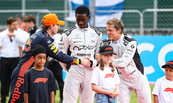 Brad Pitt Seen Filming Apex F1 At Silverstone