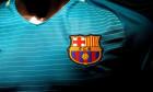 das Logo der Marke "FC Barcelona", Palma de Mallorca.