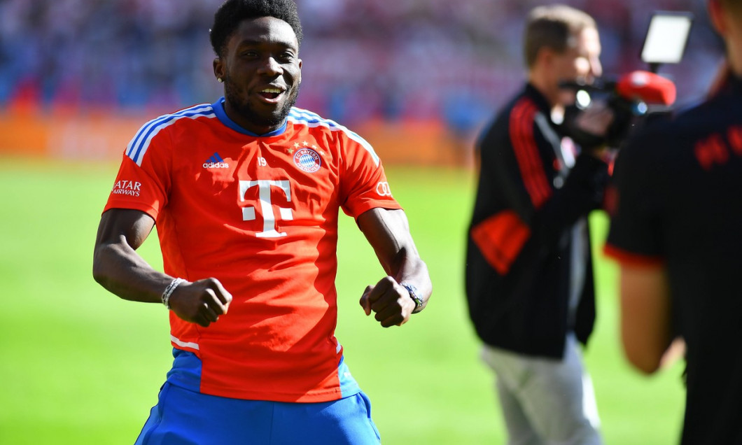 COLOGNE, GERMANY - 27 May, 2023: Alphonso Davies. The football match of Bundesliga 1. FC Koeln vs FC Bayern Munich. at R