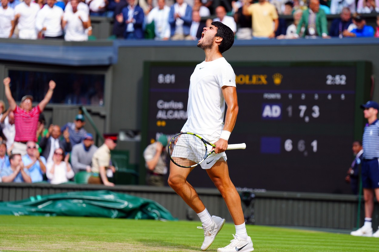 Carlos Alcaraz - Novak Djokovic, ACUM, finala de la Wimbledon. Ibericul e la un set de victorie