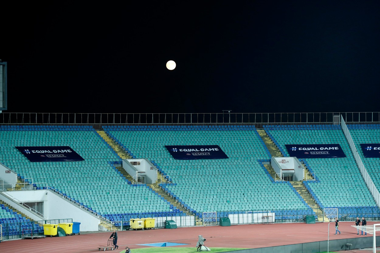 Dezolant! Câți spectatori sunt așteptați la CSKA 1948 Sofia - FCSB, pe stadionul de 43.000 de locuri