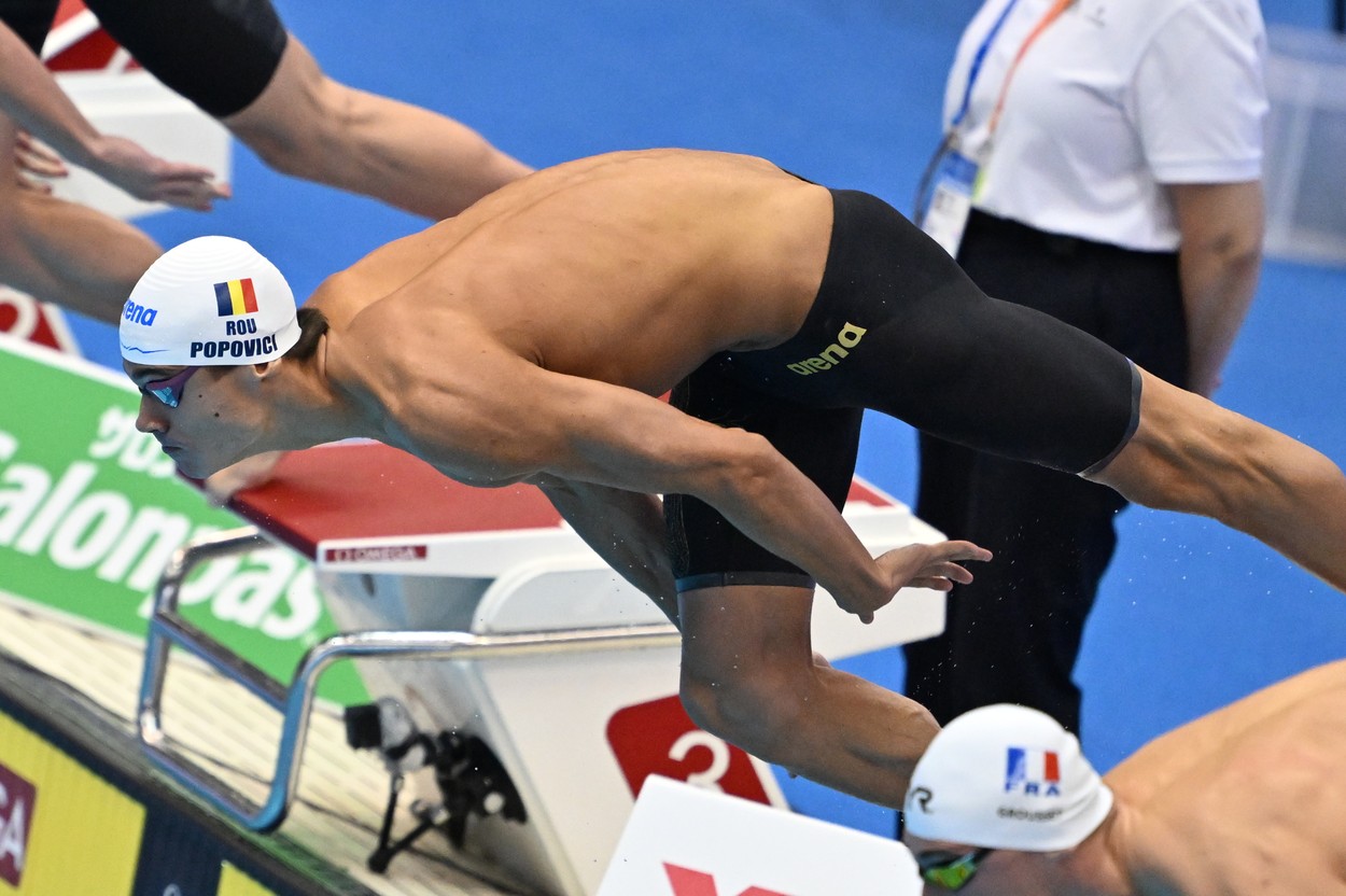 David Popovici, în finală la 100 m liber, la Campionatele Mondiale, AZI, de la ora 14:21