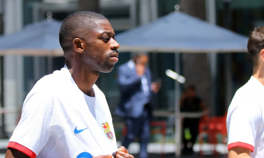 Barcelona players show off their new away kit 23/24, Los Angeles, California, USA - 27 Jul 2023