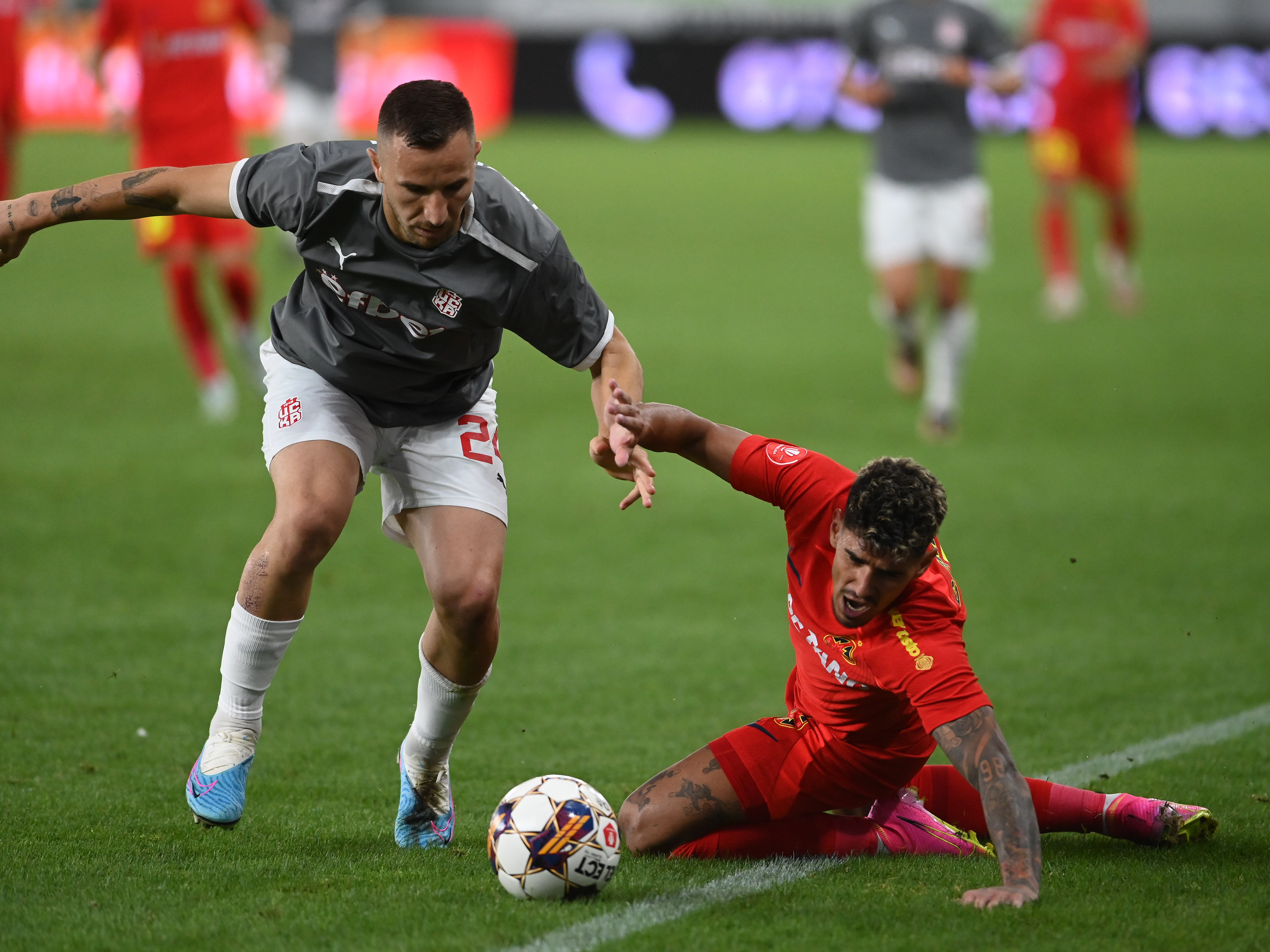 FCSB - CSKA 1948 Sofia 1-1, ACUM, pe DGS 1. Surpriză pe Arcul de Triumf! Pedrinho restabilește egalitatea