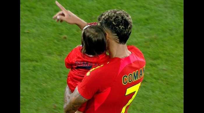 Florinel Coman și fiica sa, Kasia / Foto: Captură Digi Sport