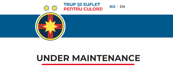 FCSB și-a închis site-ul oficial pentru a face modificările cerute de CSA Steaua!