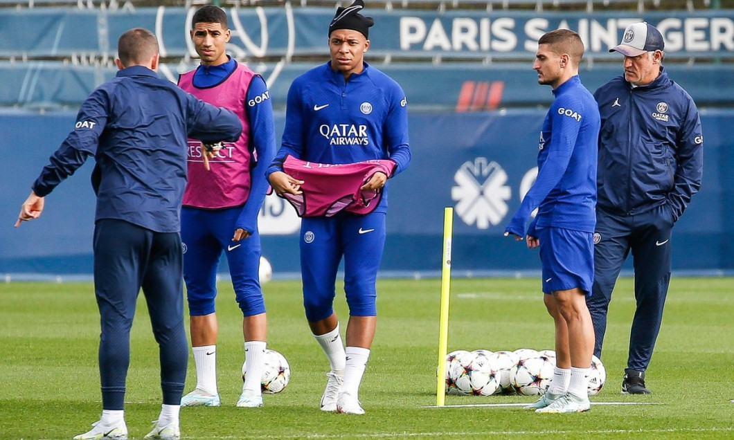 Saint-Germain-en-Laye: PSG's UEFA Champions League Training Session