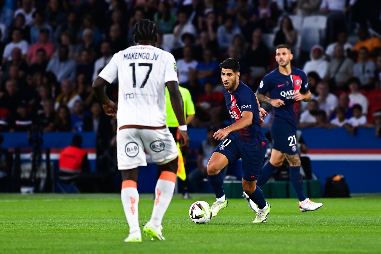 PSG - Lorient 0-0, ACUM, Digi Sport 4. Oaspeții nimeresc bara