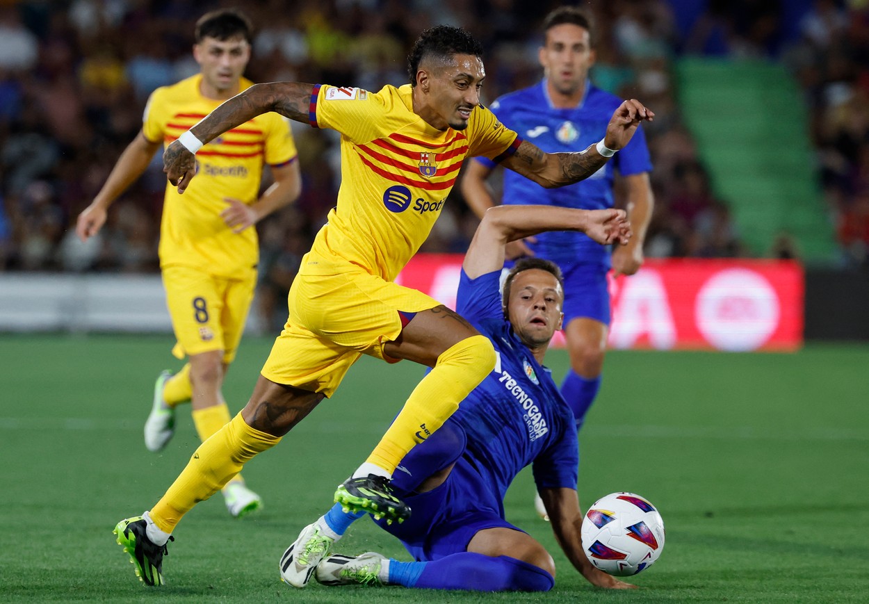 Getafe - Barcelona 0-0, ACUM, Digi Sport 2. Raphinha, eliminat!