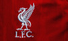 Calgary, Alberta, Canada. July 10, 2020. Liverpool FC close up to their jersey logo Calgary, Alberta, Canada. July 10, 2