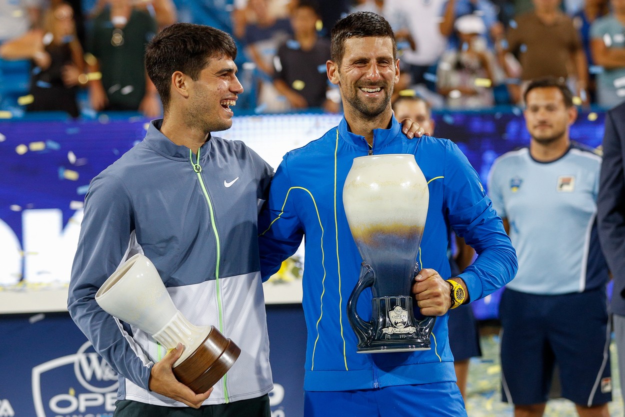 Dialog memorabil între Novak Djokovic și Carlos Alcaraz, după finala de la Cincinnati