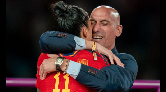 Luis Rubiales a sărutat-o pe Jennifer Hermoso / Foto: Profimedia