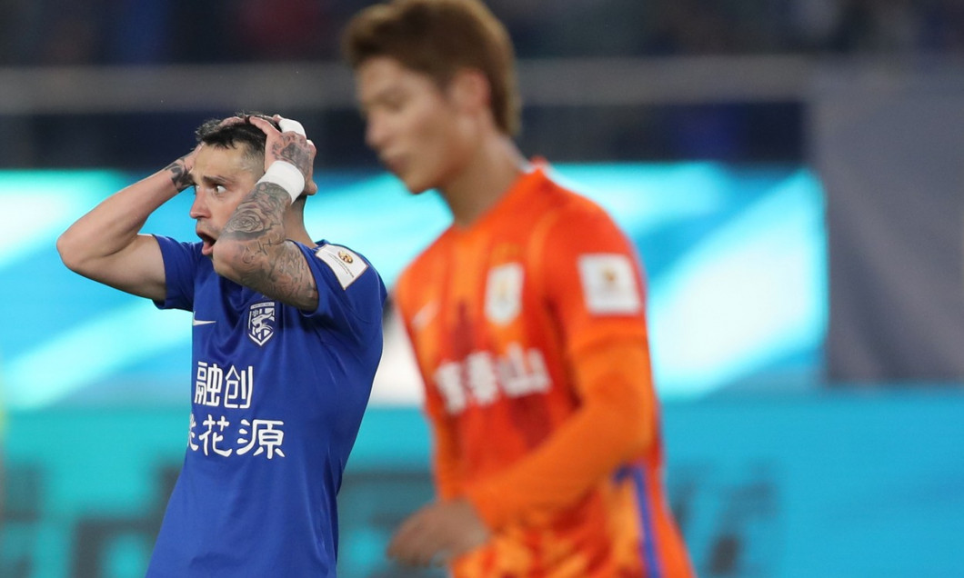 (SP)CHINA HANGZHOU FOOTBALL CFA SUPER CUP WUHAN VS SHANDONG (CN)