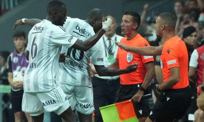 UEFA Conference League Play off round second leg match between Besiktas and Dynamo Kyiv at Besiktas stadium on August 31, 2023 in Istanbul, Turkey.