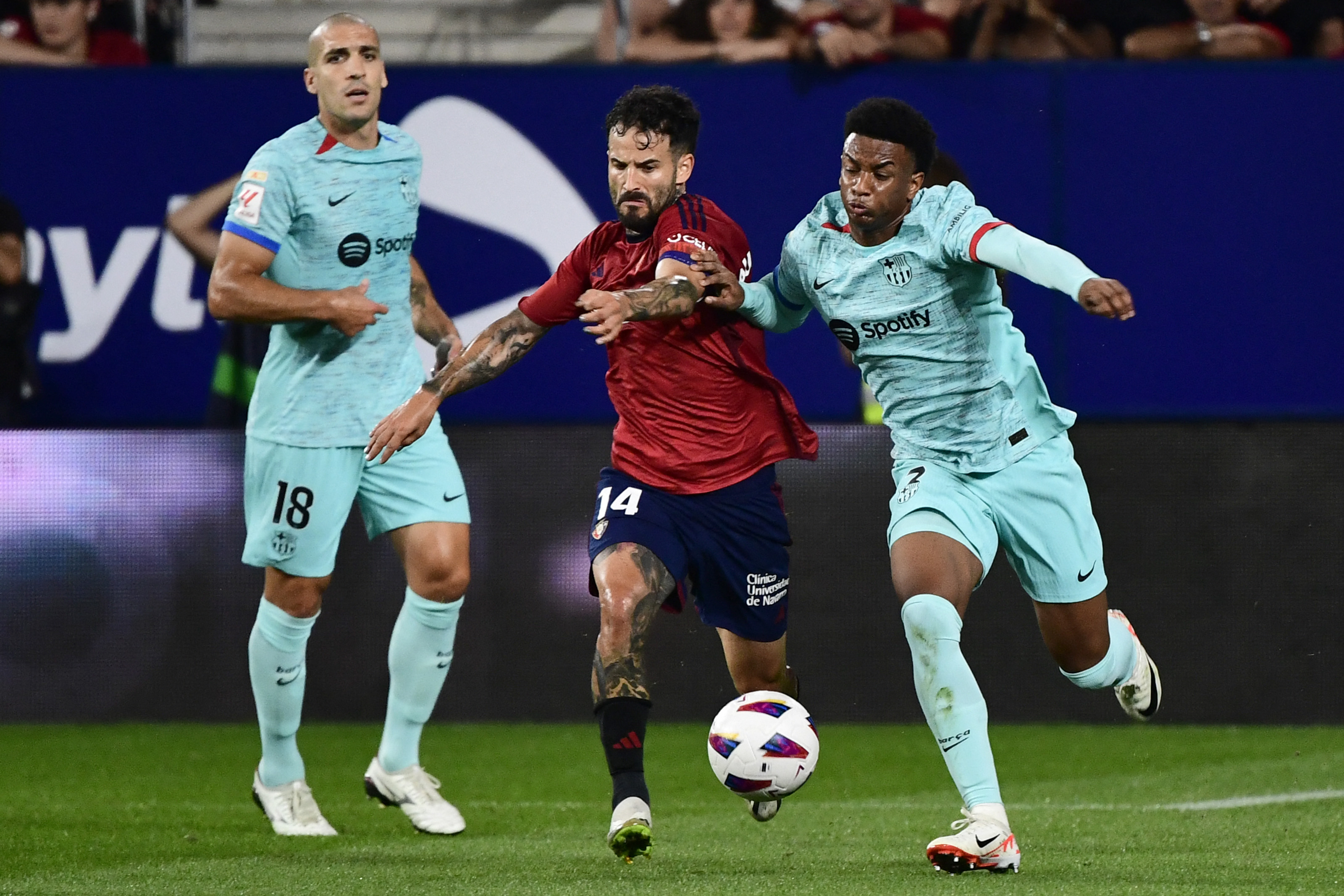 Osasuna - Barcelona 0-1, pe Digi Sport 2. Kounde deschide scorul în finalul primei reprize