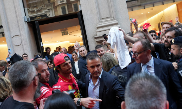 Italy, Milan: Ferrari's F1 driver Carlos Sainz