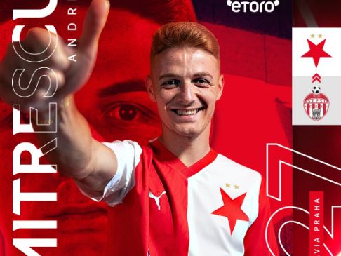 OFICIAL | Andreas Dumitrescu a fost prezentat la Slavia Praga: "Un mare pas înainte"