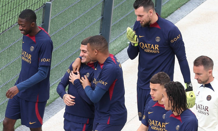 Poissy: PSG Training Session At Campus PSG