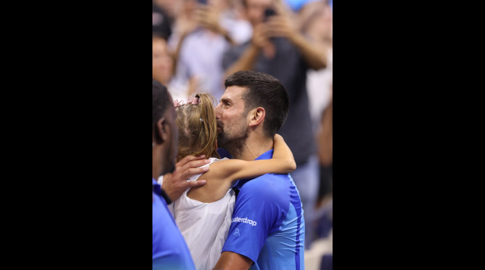 Novak Djokovic și fiica sa, Tara / Foto: Profimedia