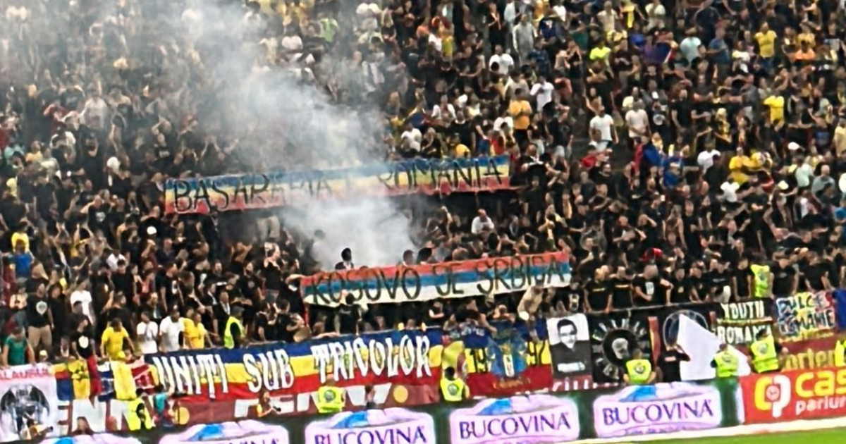 Kosovo, interrotto a causa di uno striscione politico.  La FRF rischia una nuova sanzione da parte della UEFA