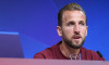 Harry Kane (FC Bayern Muenchen, 09) Pressekonferenz FC Bayern Muenchen, Pressekonferenz Champions League, Saison 23/24,