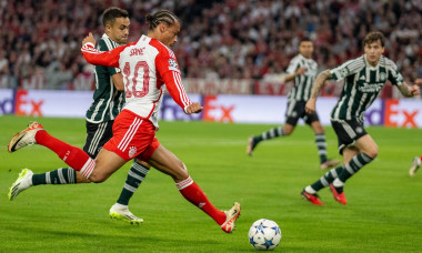 Leroy Sane (FC Bayern Muenchen, 10), GER, FC Bayern Muenchen (FCB) vs. Manchester United, ManU (MUN), Fussball, Champion
