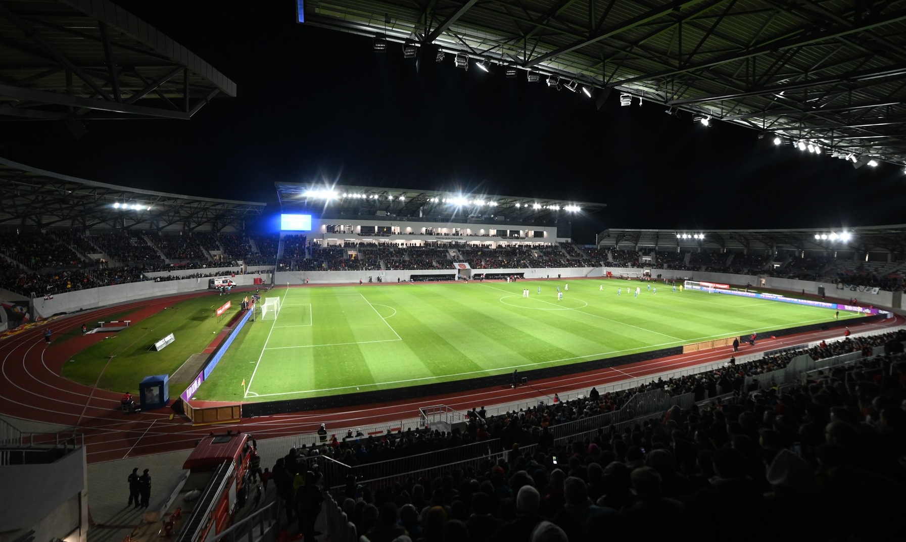 Alarma de incendiu, declanșată pe Stadionul Municipal chiar înaintea meciului Hermannstadt - FCSB