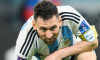 Al Rajjan, Qatar. 03rd Dec, 2022. Soccer: World Cup, Argentina - Australia, Final round, Round of 16, Ahmad bin Ali Stadium. Argentina's Lionel Messi squats on the ground. Credit: Robert Michael/dpa - IMPORTANT NOTE: In accordance with the requirements of