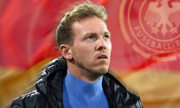 FOTOMONTAGE: Bericht:DFB hat Kontakt mit Julian Nagelsmann aufgenommen. Trainer Julian NAGELSMANN (Bayern Muenchen) Einz