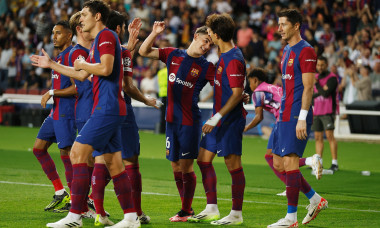 Soccer : 2023-2024 UEFA Champions League : FC Barcelona 5-0 Royal Antwerp FC