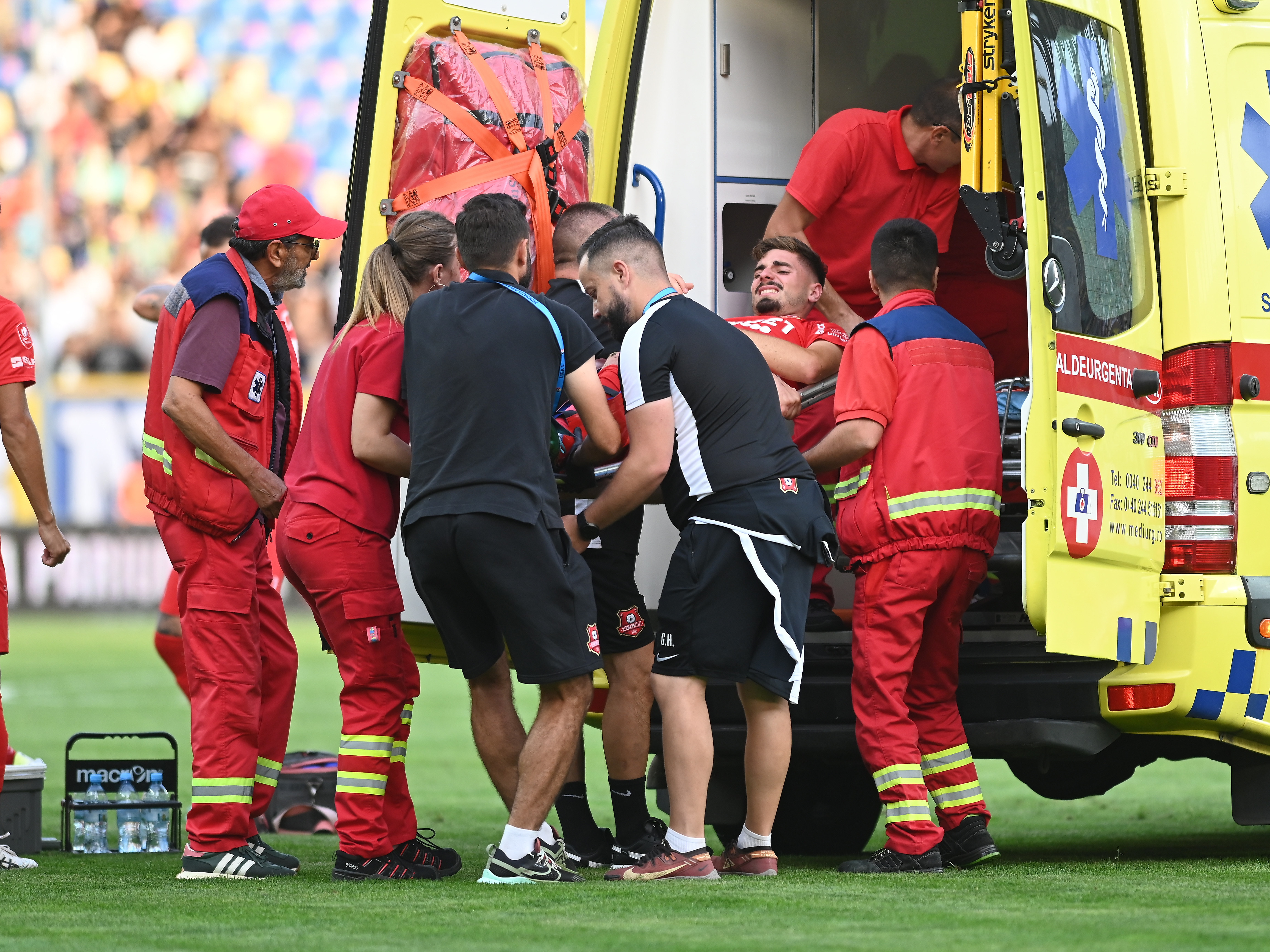 Prima reacție a lui Dragoș Iancu, după accidentarea gravă suferită în Petrolul - Hermannstadt