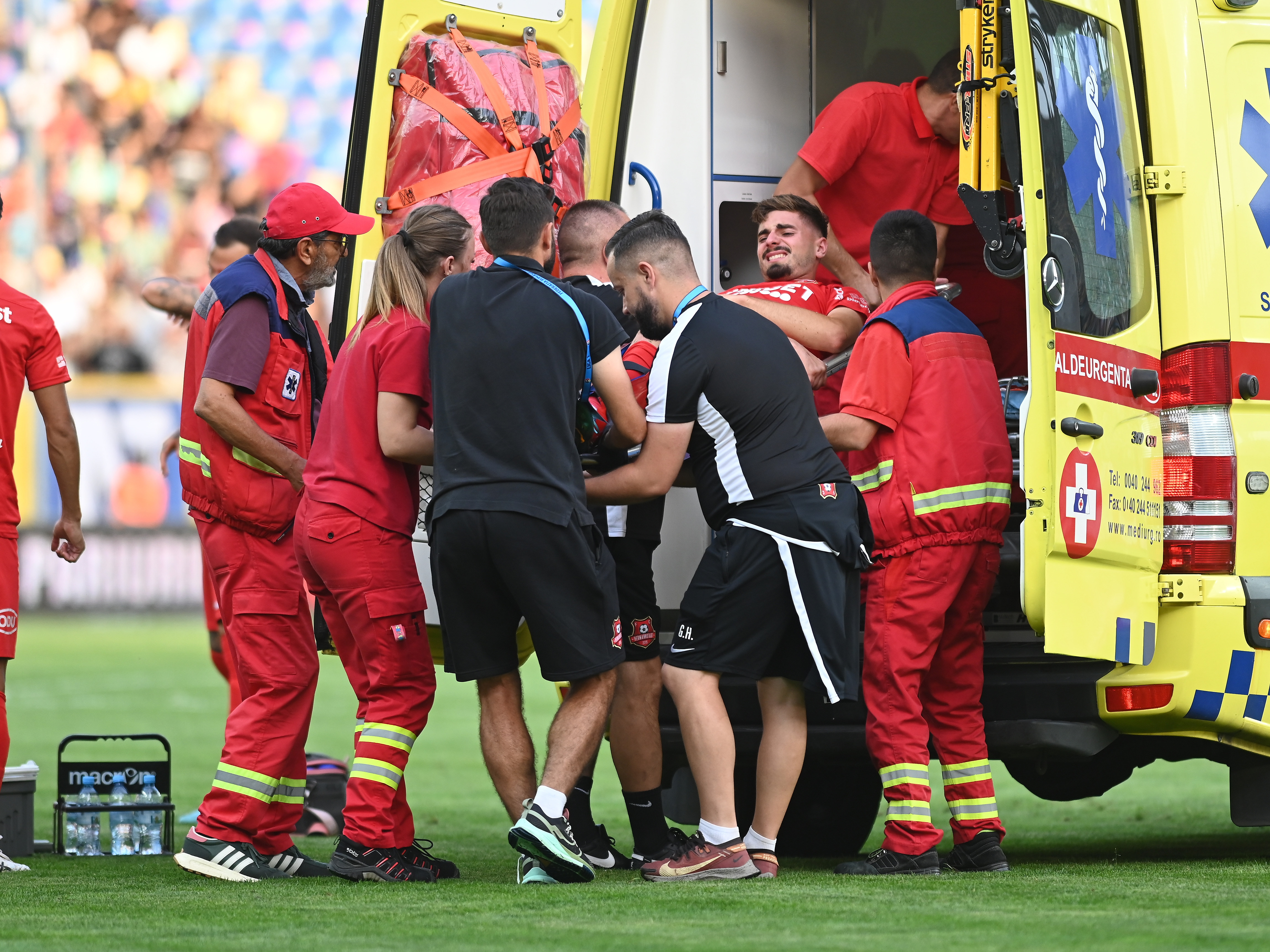 Primul verdict al medicilor, după accidentarea suferită de Dragoș Iancu în Petrolul - Hermannstadt