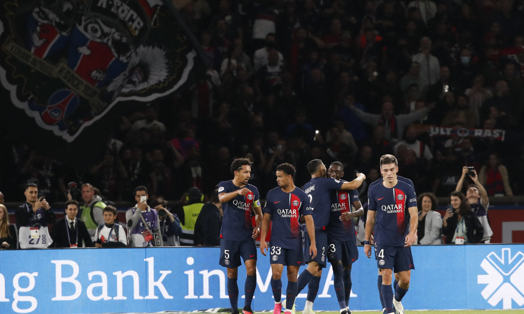 Match de football Ligue 1 Uber Eats opposant le PSG à l'OM (4-0) au Parc des Princes à Paris