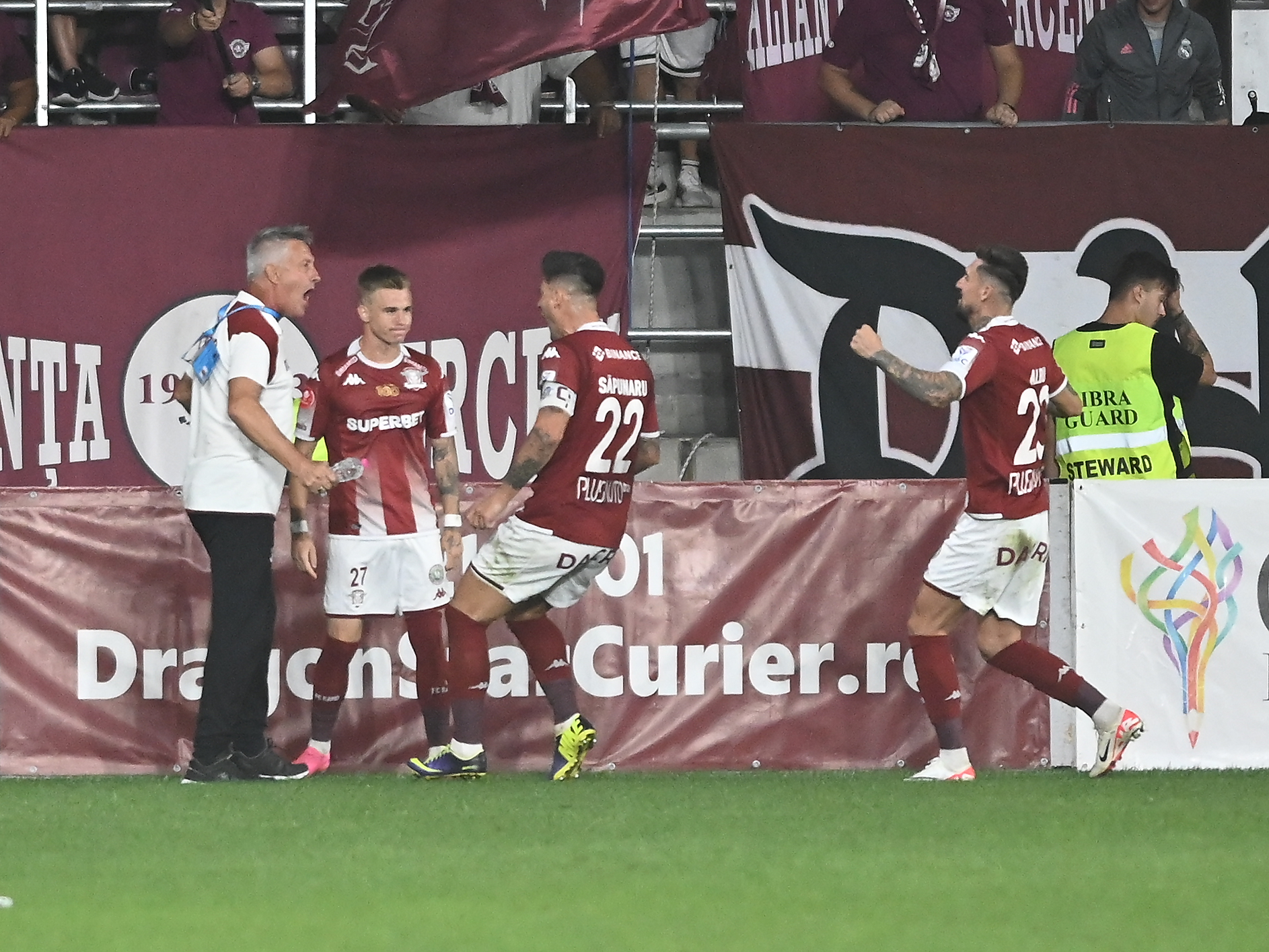 Explicația lui Cristiano Bergodi, după ce s-a dus glonț la Claudiu Petrila în Rapid - CFR Cluj 3-1