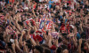 Atmosphere for the derby between Atletico Madrid and Real Madrid