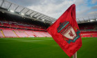 A general view of Anfield Stadium, home of Liverpool before the Carabao Cup Third Round match Liverpool vs Leicester City at Anfield, Liverpool, United Kingdom, 27th September 2023(Photo by Steve Flynn/News Images)