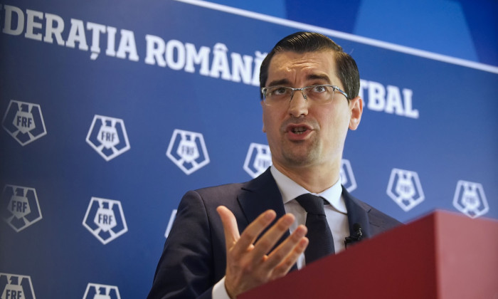 Football Federation press conference, Bucharest, Romania - 26 Apr 2023