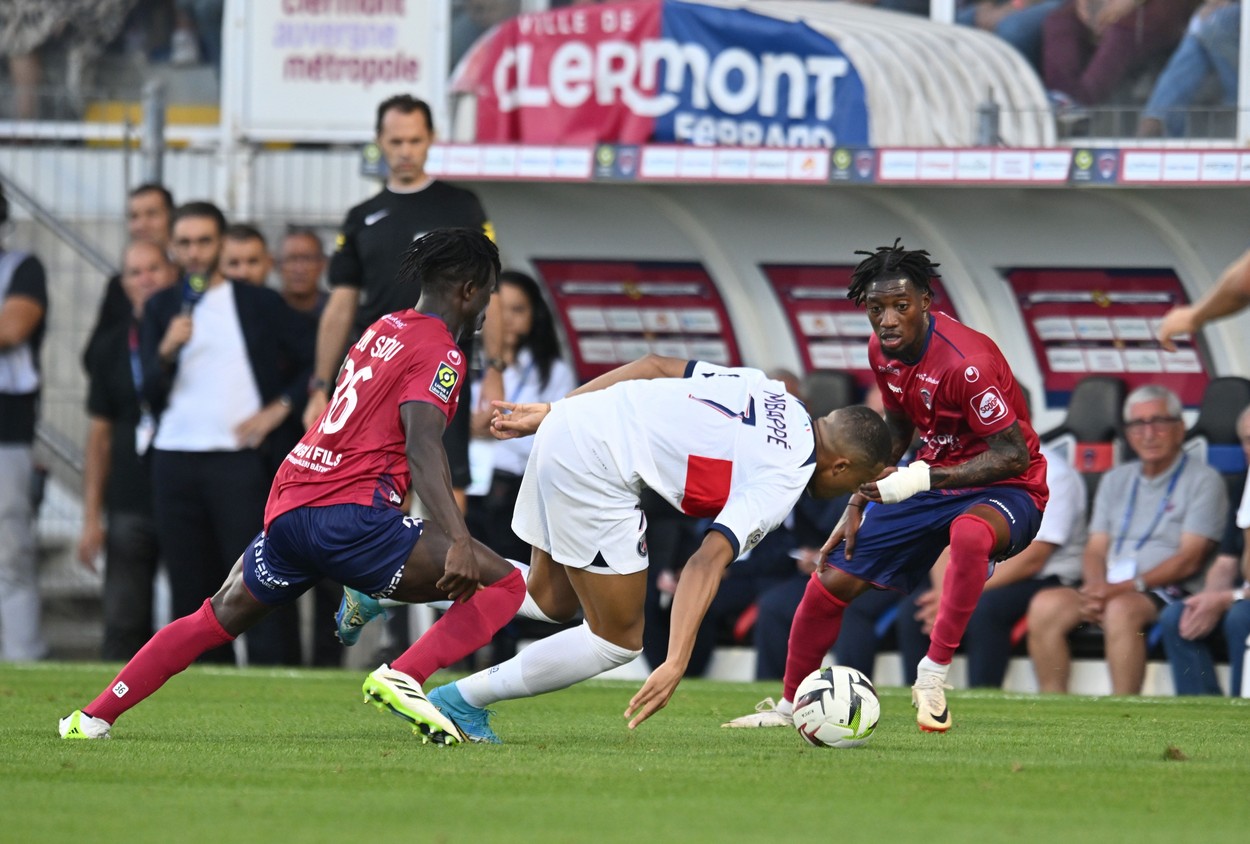 Clermont - PSG 0-0. Mbappe & co., doar un punct în deplasare