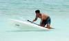 England Footballer Jadon Sancho celebrates his £73million pound move to Manchester United along with the England and Man Utd teammate Marcus Rashford as the pair were spotted on holiday in the Turks and Caicos Islands.
