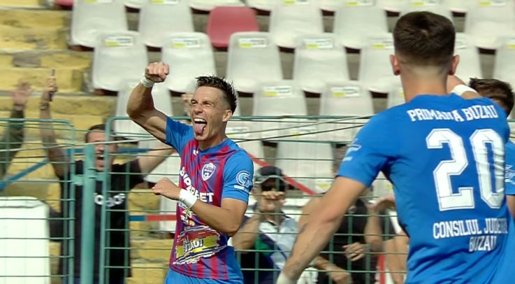 Liga 2 | Gloria Buzău - CSA Steaua 4-4. ”Roș-albaștrii” obțin o remiză după un meci nebun