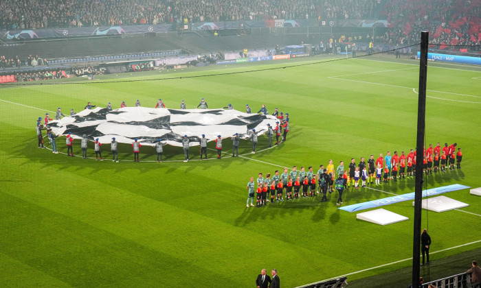 UEFA Champions League: Feyenoord v Celtic iRotterdam - Players of both teams during the 1st leg of the UEFA Champions Le
