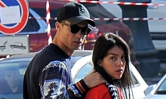 *EXCLUSIVE* Cristiano Ronaldo and his girlfriend Georgina Rodriguez seen leaving church in Turin