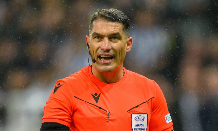 Newcastle United v Paris Saint-Germain Champions League 04/10/2023 Referee Istvan Kovacs during the Champions League mat