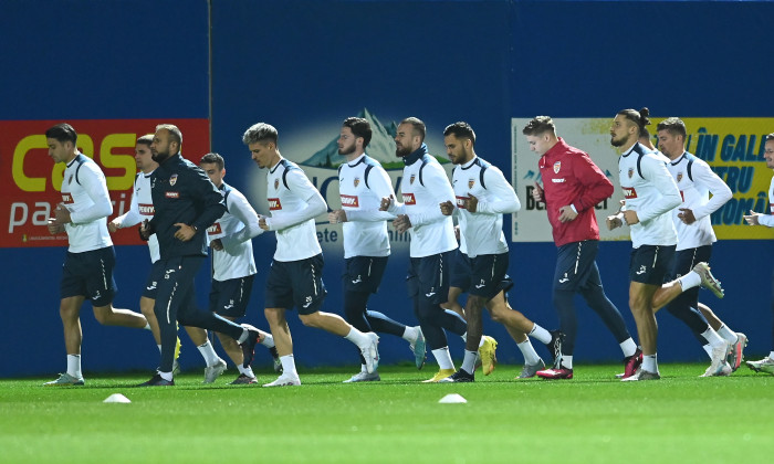 FOTBAL:ANTRENAMENT OFICIAL ROMANIA INAINTEA MECIULUI IMPOTRIVA BELARUS (27.03.2023)