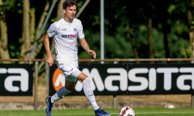 HORST, NETHERLANDS - JULY 24: Dorin Rotariu of Atromitos FC during the Preseason Friendly match between Atromitos FC and Kiryat Shmona at Sportpark Ter Horst on July 24, 2022 in Horst, Netherlands (Photo by Broer van den Boom/Orange Pictures)