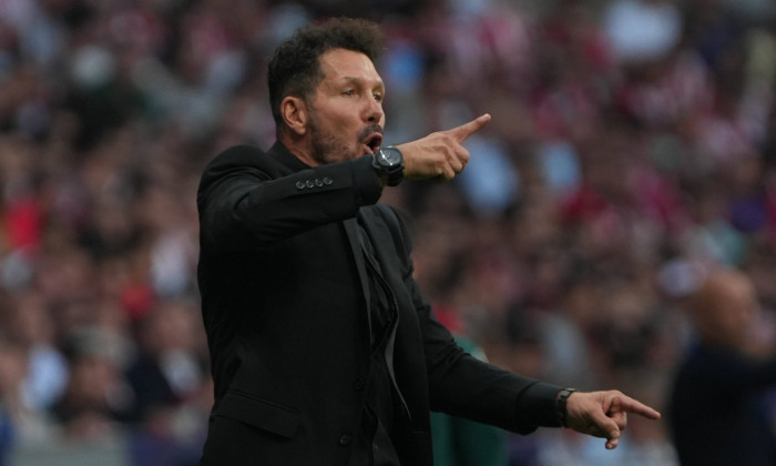 Coach Diego Simeone of Atletico de Madrid during the UEFA Champions League, Group E football match between Atletico de M