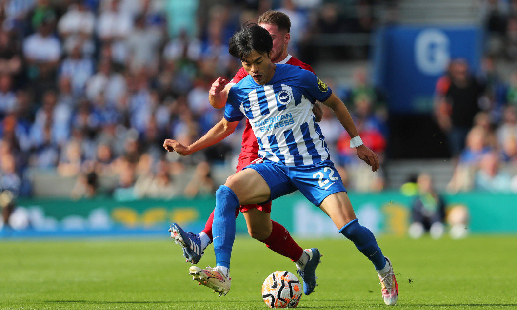 Football - 2023 / 2024 Premier League - Brighton &amp; Hove Albion vs Liverpool - Amex Stadium - Sunday 8th October 2023 Kao