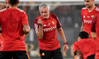 Rome, Italy. 01st Oct, 2023. Jose Mourinho coach of AS Roma leads the warm up during the Serie A football match between AS Roma and Frosinone Calcio at Olimpico stadium in Rome (Italy), October 1st, 2023. Credit: Insidefoto di andrea staccioli/Alamy Live