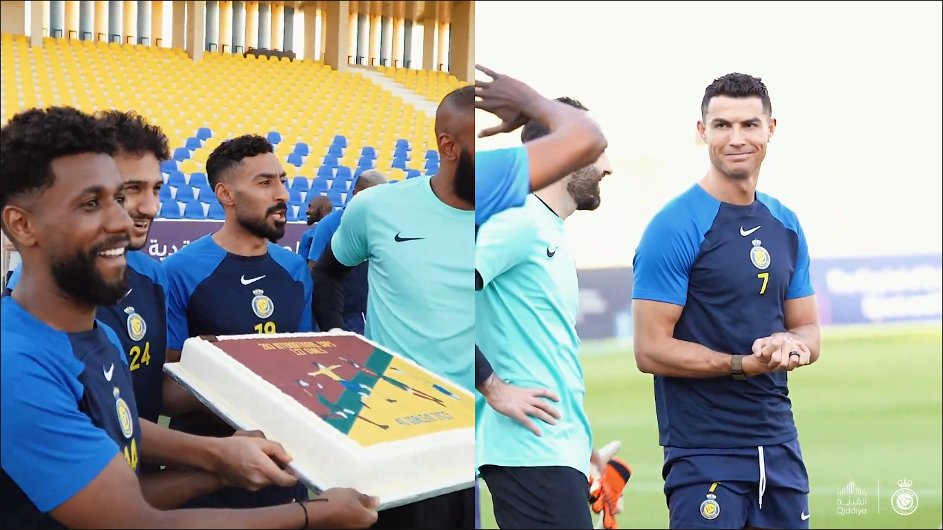 Colegii lui Cristiano Ronaldo au pregătit o surpriză pentru lusitan, după ce a devenit cel mai bun marcator din 2023