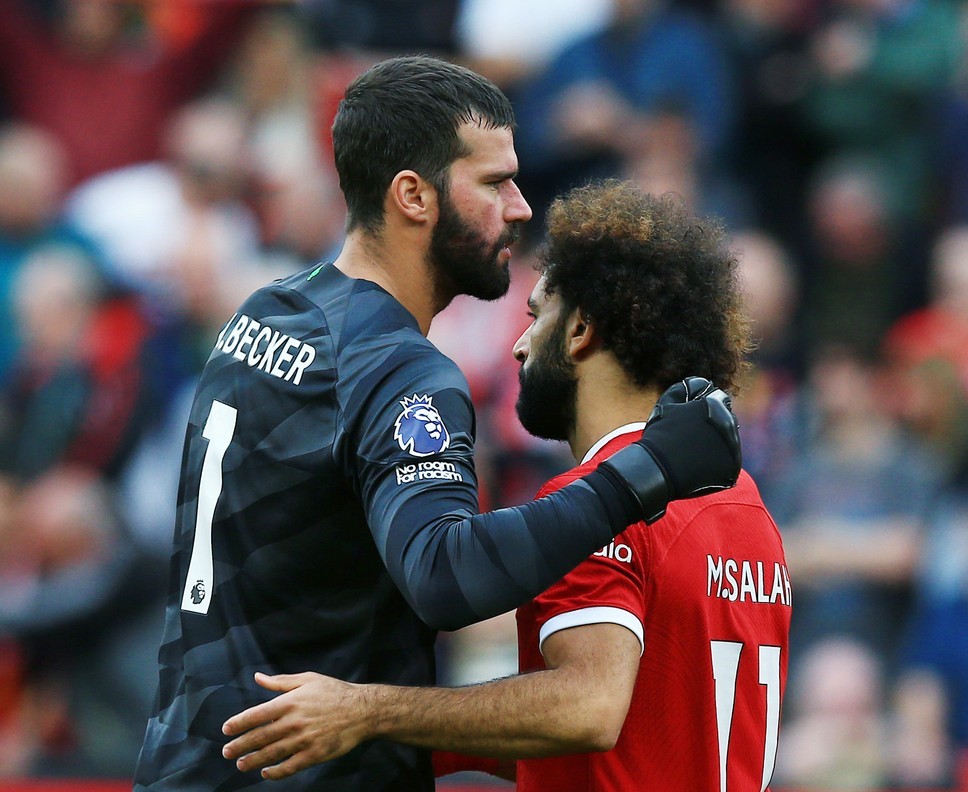 Alisson Becker, mesaj scurt pentru Mohamed Salah